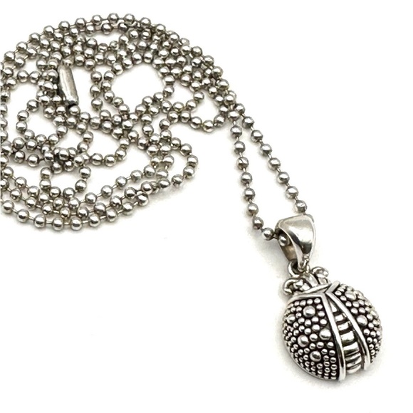 LAGOS Jewelry - Lagos Rare Wonders Silver Ladybug Pendant Necklace